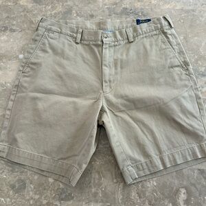 Vintage 2000s Polo Ralph Lauren Chino Shorts Beige Size 36 Fits 37